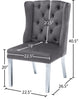 Suri Velvet Upholstered Dining Chair, Gray
