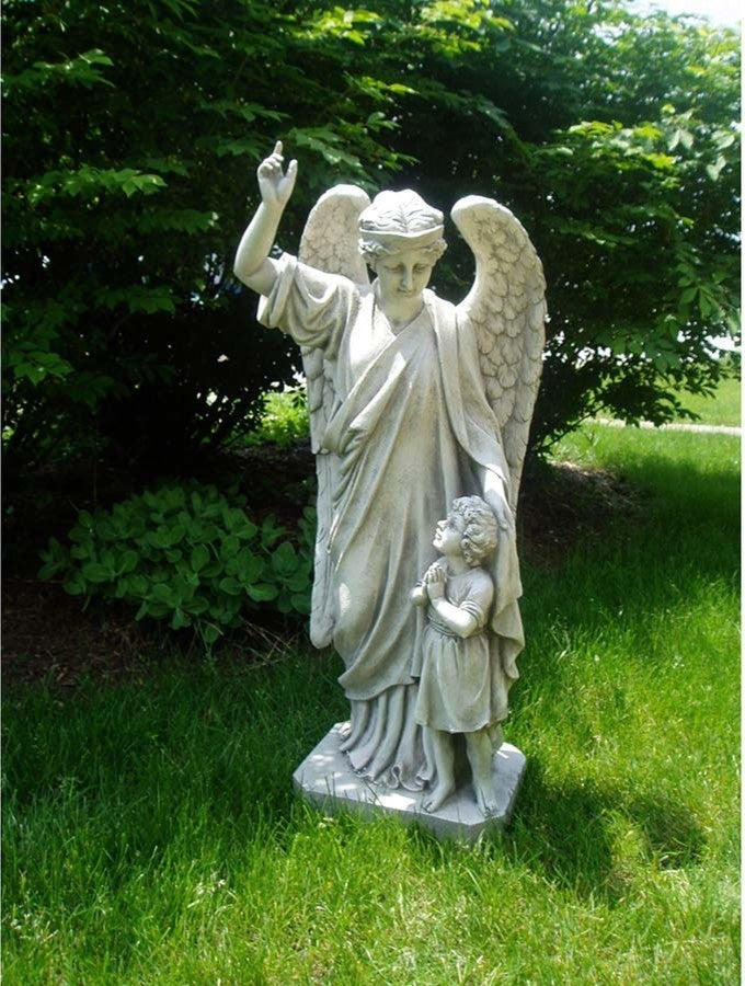Guardian Angel Childs Prayer Statue