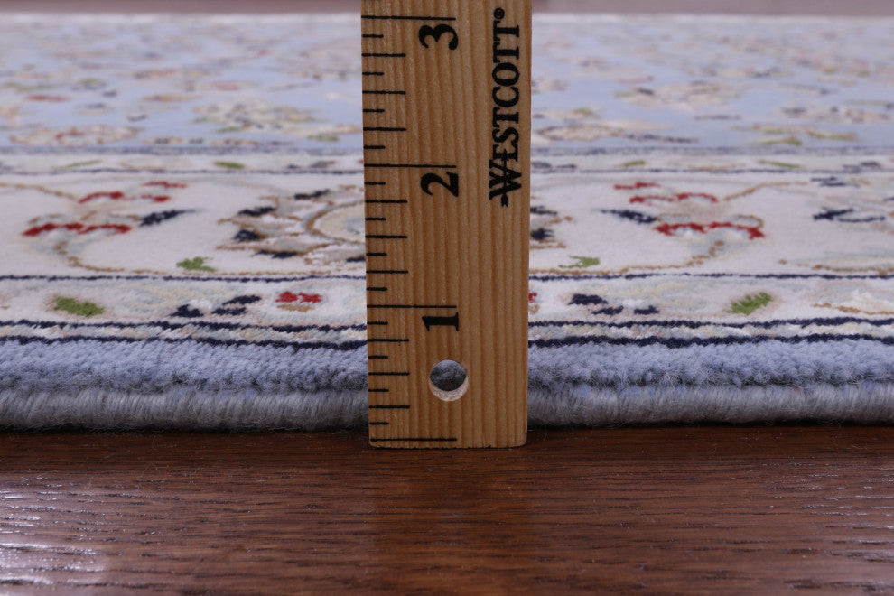 5' 1" X 8' 0" Wool & Silk Handmade Persian Nain Rug - Q14760
