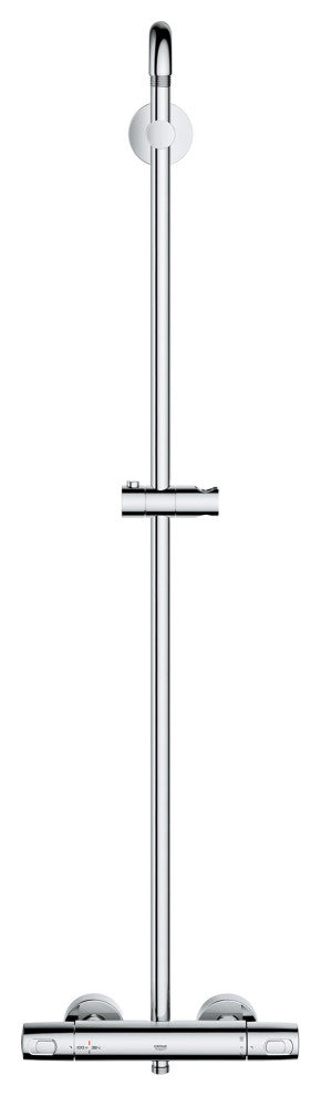 Grohe 26 128 2 Euphoria Thermostatic Shower System - Brushed Nickel Infinity