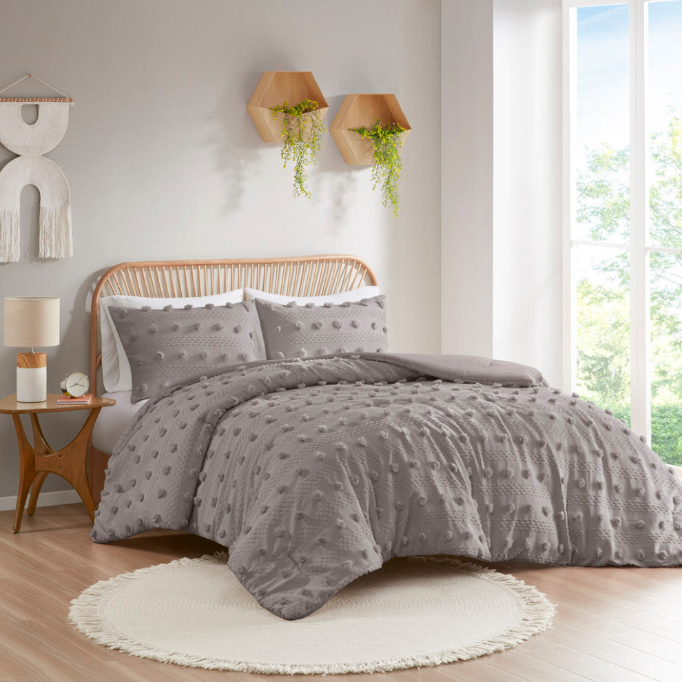 Intelligent Design Lucy Clip Jacquard Comforter Set