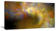 Blur Yellow Sky with Stars, Abstract Canvas Art Print, 40x20