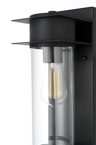 Home Living 5.5" Outdoor Wall Sconce, Black