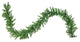Commercial Length Canadian Pine Artificial Christmas Garland, Unlit, 12"