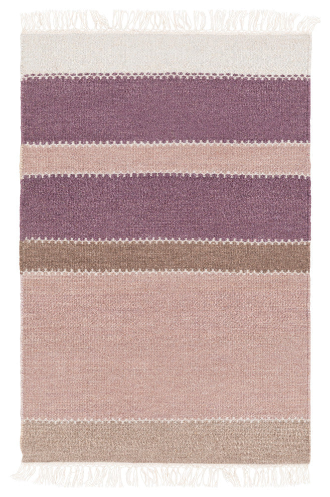 Surya Miguel MIG-5002 9'x13' Rug, Mauve/Dark Purple/Dark Brown/Light Gray