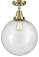 Innovations Lighting 447-1C-AB-G204-12-LED Beacon 1 Light 12" Flush Mount