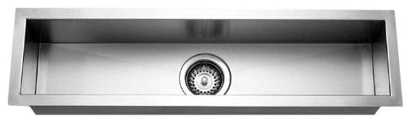 Houzer CTB-3285 Contempo Trough 32" Undermount Single Basin - Stainless Steel