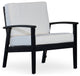 DTY Outdoor Living Longs Peak Eucalyptus Chair W/ Cushions, Espresso, Cream