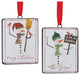 Snowman Sentiment Ornament, Set of 12