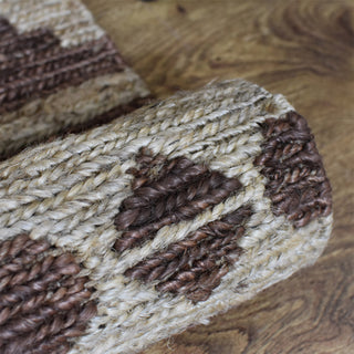 HAND KNOTTED SUMAK JUTE ECO-FRIENDLY SOLID AREA RUG,Brown Beige,Oriental,Outdoor, [Rectangle] 5'x8'