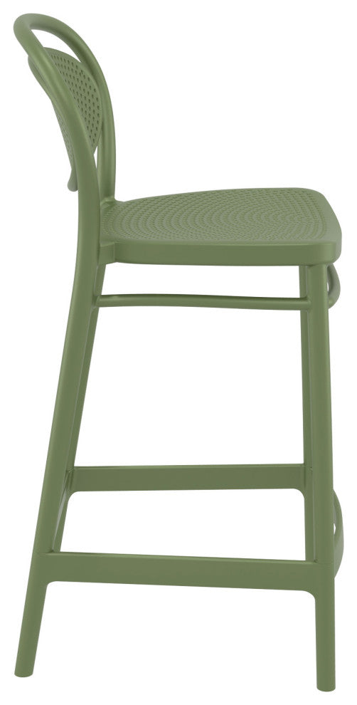 Marcel Counter Stool, Set of 2, Olive Green