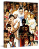 "Golden Rule" Painting Print on Canvas by Norman Rockwell
