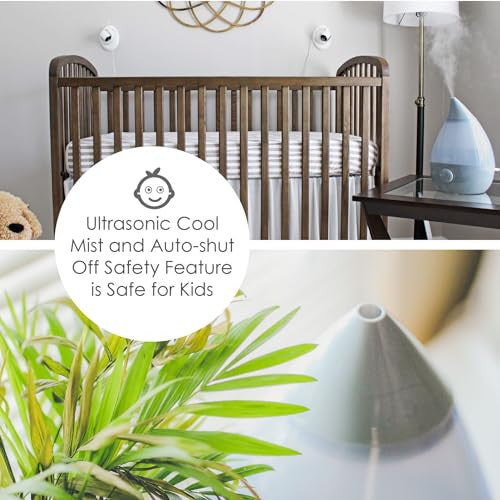 Ultrasonic Cool Mist Humidifiers, Grey