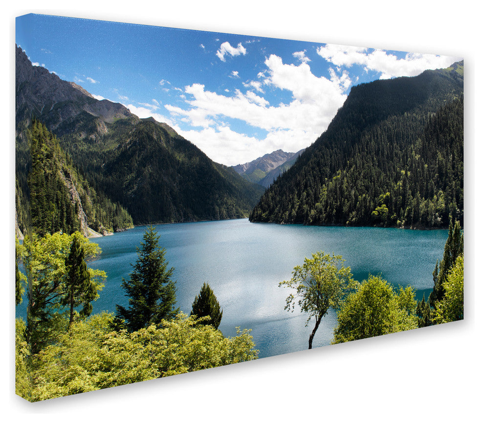 Philippe Hugonnard 'Long Lake' Canvas Art, 19"x12"