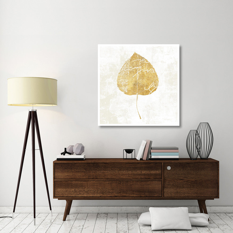 "Bronzed Leaf II" Digital Paper Print by Sue Schlabach, 42"x42"