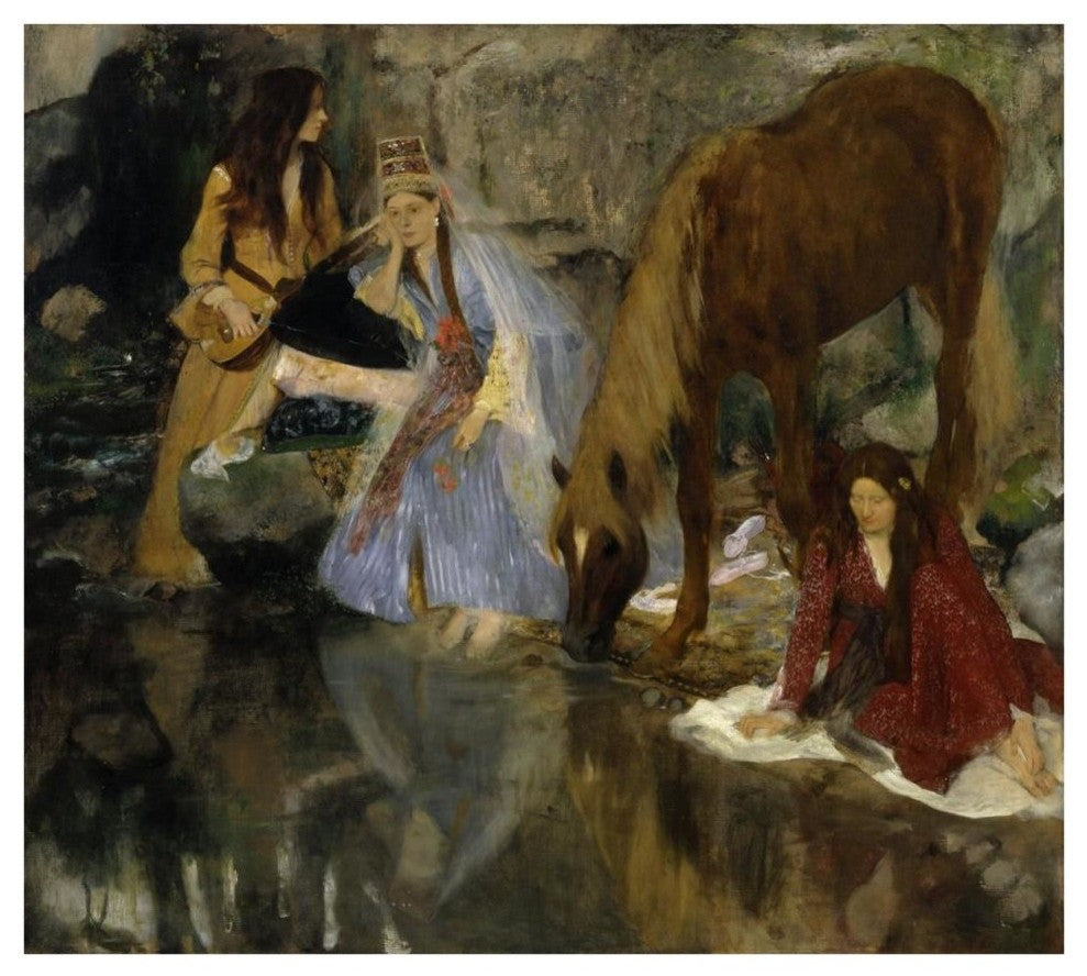 "Portrait of Mlle Fiocre in the Ballet, La Source, 1867-1868" Paper Art, 38"x34"