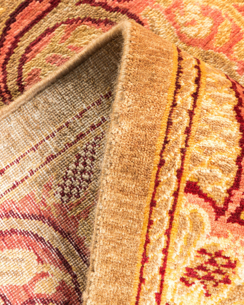 Mogul, One-of-a-Kind Hand-Knotted Area Rug Yellow, 4'3"x6'6"