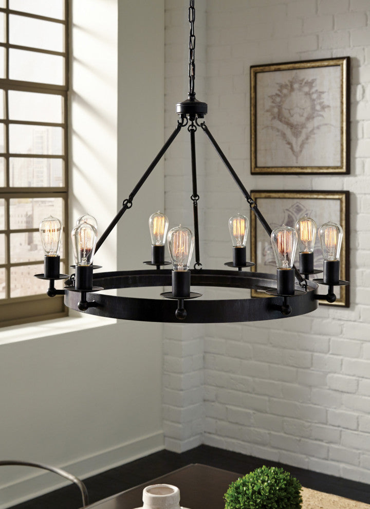 Generation Lighting 3110208 Ravenwood Manor 8 Light 34"W Linear - Stardust