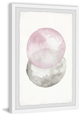 "Pinks and Grays" Framed Painting Print, 24"x36"