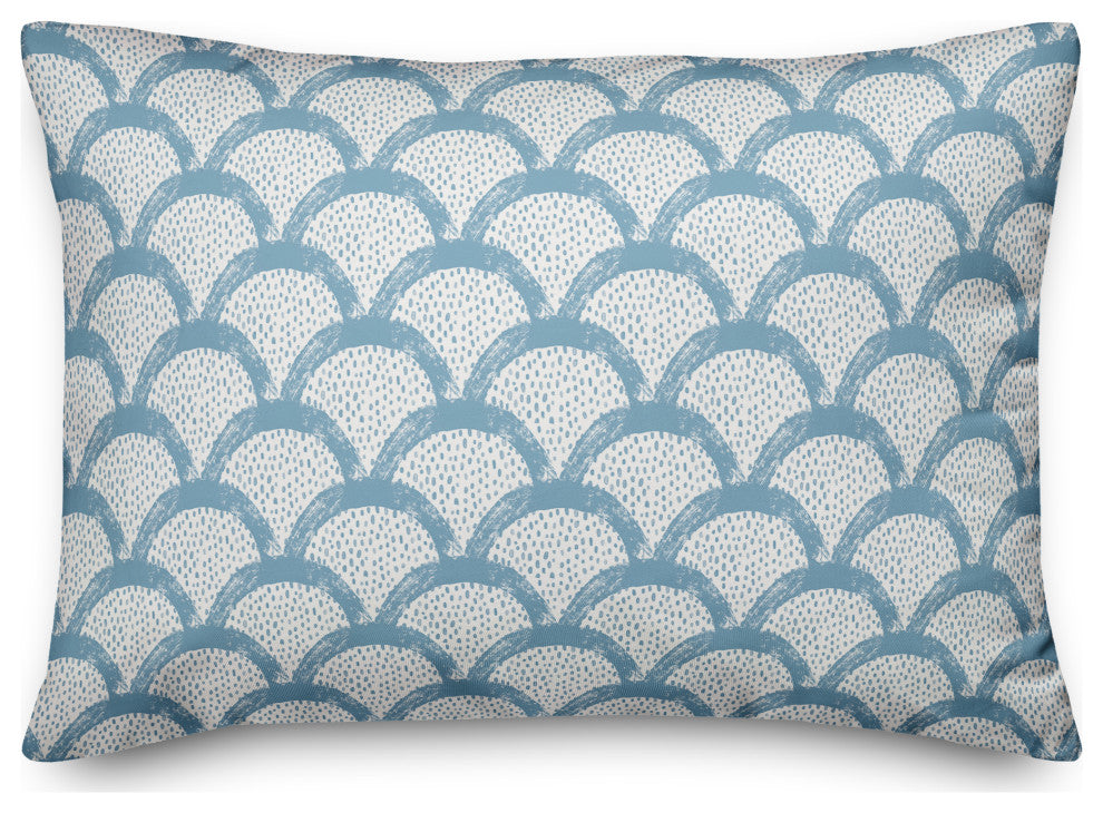Blue Scallops 20x14 Indoor/Outdoor Pillow