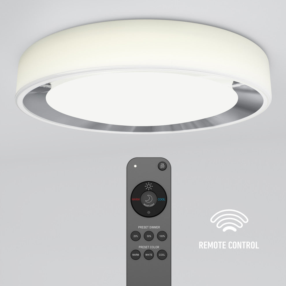 Artika Cooper Ceiling Flushmount Light (with remote)