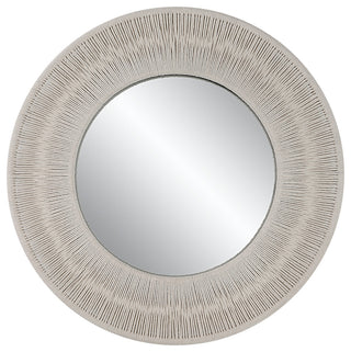 Sailor's Knot White Small Round Mirror