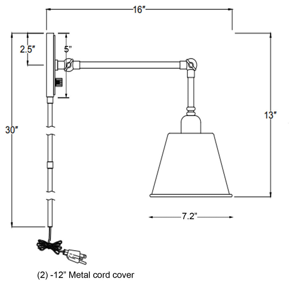 Crystorama Lighting Group MIT-A8020 Mitchell 30" Tall Wall Sconce - Aged Brass