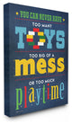 Stupell Ind. Toys Mess And Playtime Canvas Wall Art, 24"x30"