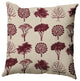 26" x 26" Field of Trees Decorative Throw Pillow, Pomegranate
