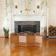 2 ft. Short Fiber Weave Room Divider Natural 4 Panels
