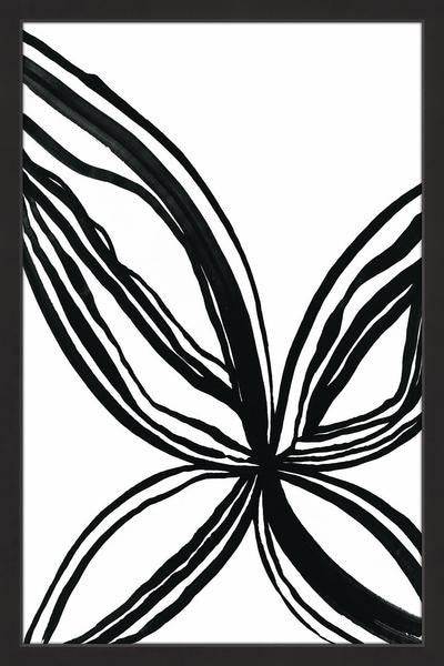 "Butterfly Petals" Framed Painting Print, 24"x36"