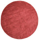 Hand Knotted Loom Silk Mix Area Rug Solid Light Red