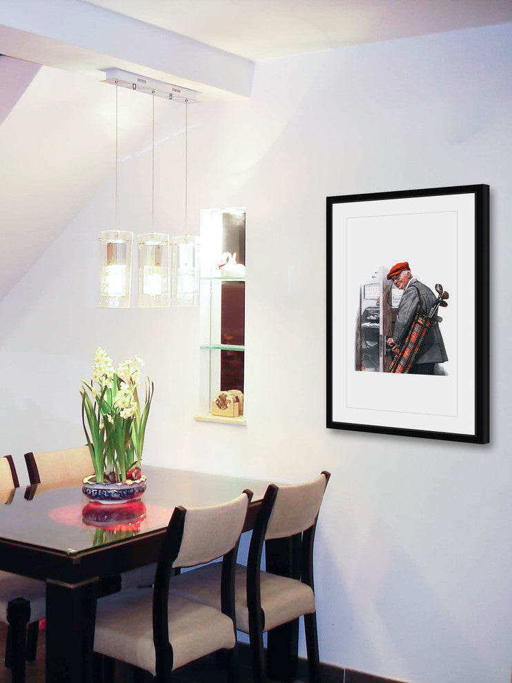 "Important Business" Framed Art Print by Norman Rockwell