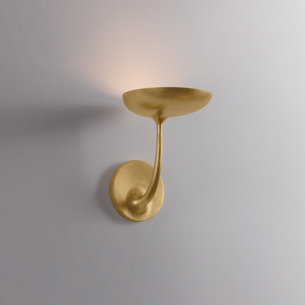 Hudson Valley Lighting Taormina Wall Sconce, Vintage Gold Leaf