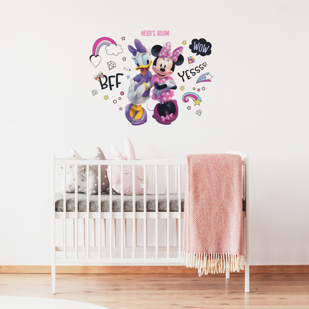 Minnie Mouse Peel and Stick Giant Wall Decals With Alphabet
