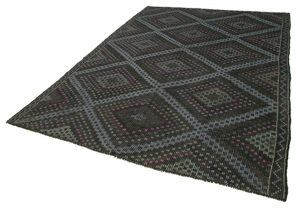 Rug N Carpet - Handwoven Oriental 6' 11'' x 9' 11'' Contemporary Kilim Rug