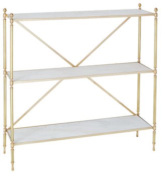 Acorn Open Shelf, Brass