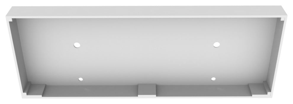 Solid Surface White Bath Countertop For Sinks, White, 60"