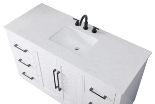 Home Living 54" Single Bathroom Vanity, White