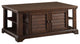 Lovely Coffee Table, Dark Oak Brown