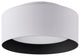 Lynch 10 in. 1-Light White and Black Flush Mount Ceiling Fixture