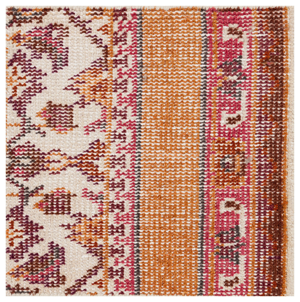 Surya Zahra ZHA-4010 2'x3' Rug, Ivory/Burnt Orange/Burgundy/Rose/Camel/Brown