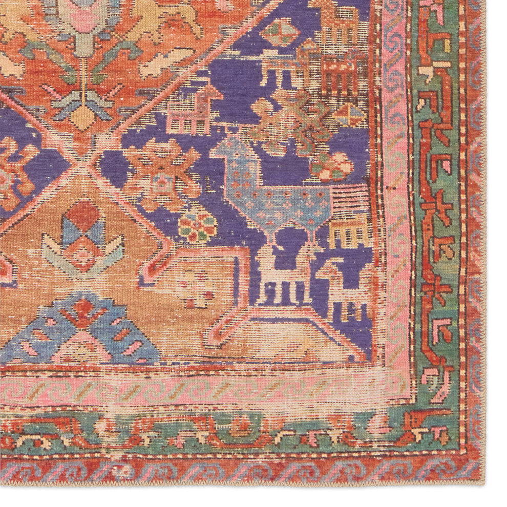 Vibe by Jaipur Living Sancho Medallion Orange/Purple Area Rug 5'X8'