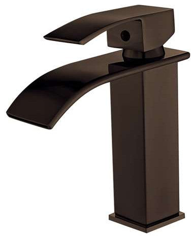 Fontana Paita Oil Rubbed Bronze Deck Mount Single Handle Bathroom Sink Faucet
