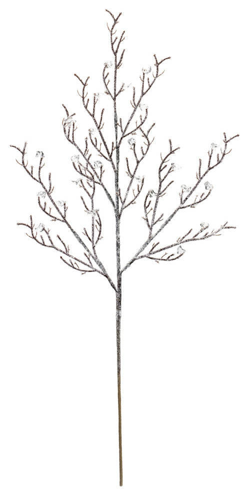 Flocked Ice Branch, Set of 12