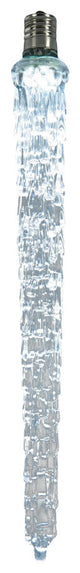9" Commercial Cool White Dripping Falling LED Icicle Christmas Light Bulb