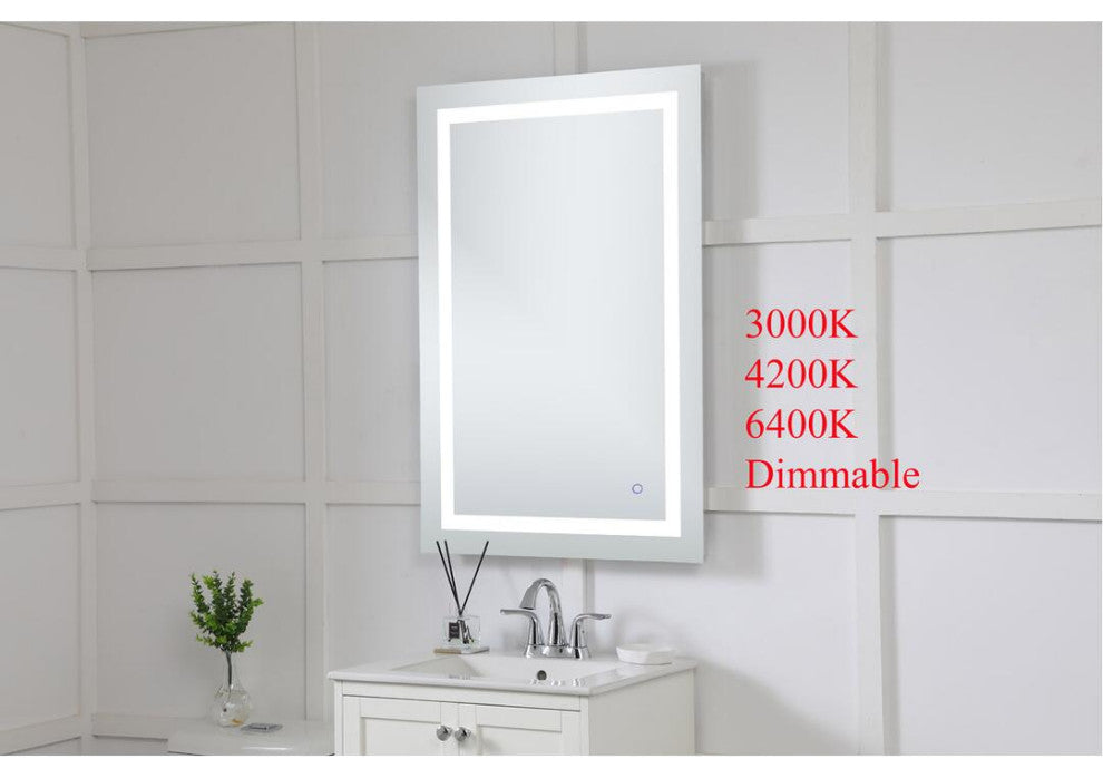 Elegant Decor Helios 27In X 40In Hardwired LED Mirror