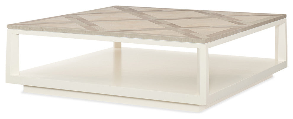 Modern Parquetry Square Coffee Table