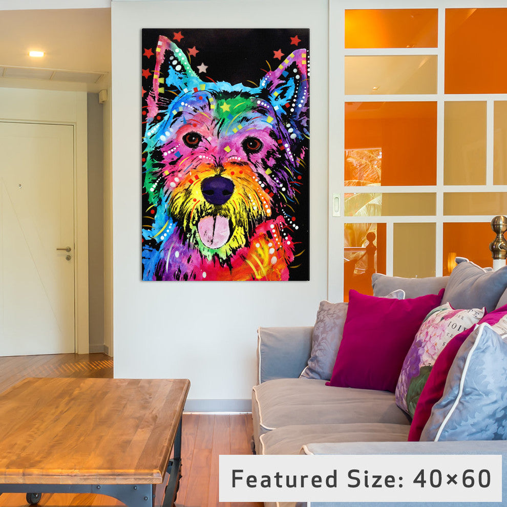 "Westie" Wrapped Canvas Art Print, 26x18x1.5
