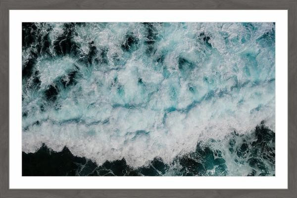 "White Expanse" Framed Painting Print, 36"x24"